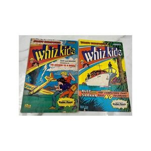 Vintage Tandy Computer Whiz Kids Comic Books Radio Shack Alec Shanna Lot of 2